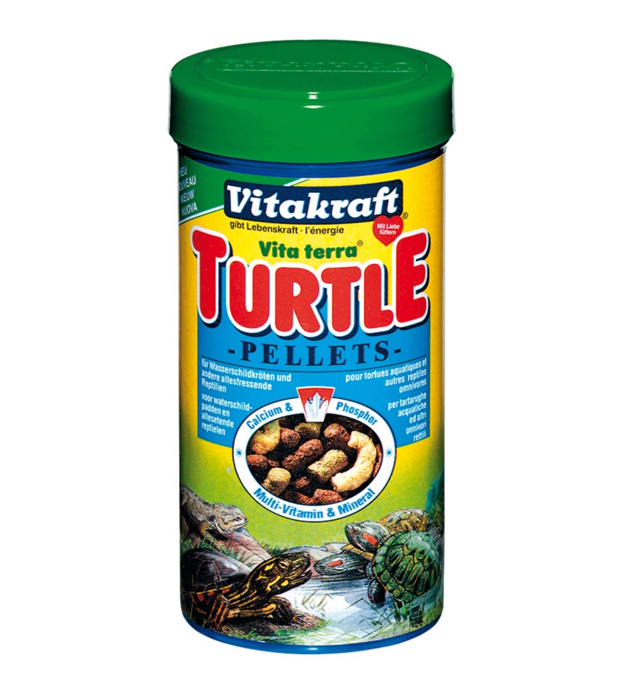 Turtle pellets da 0.250 ml per tartarughe acquatiche e lucertole